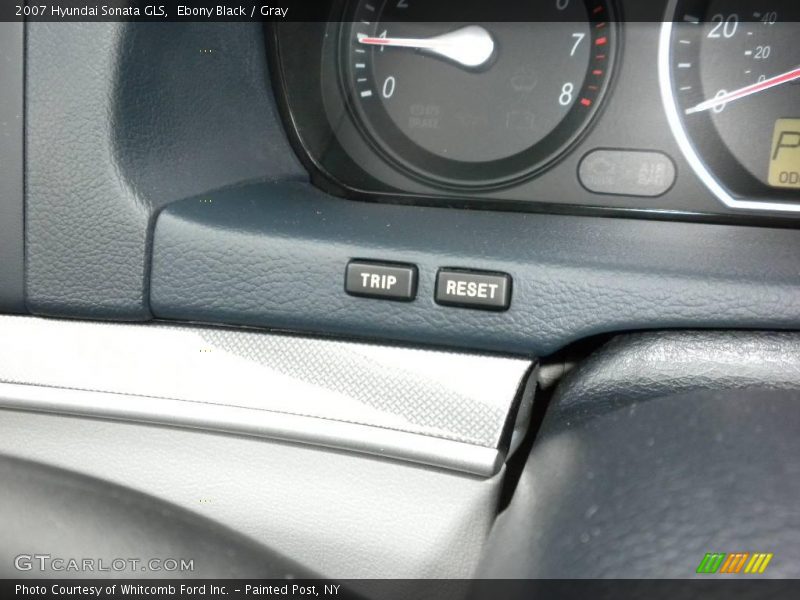 Ebony Black / Gray 2007 Hyundai Sonata GLS