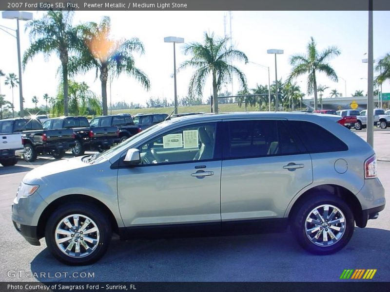 Pewter Metallic / Medium Light Stone 2007 Ford Edge SEL Plus