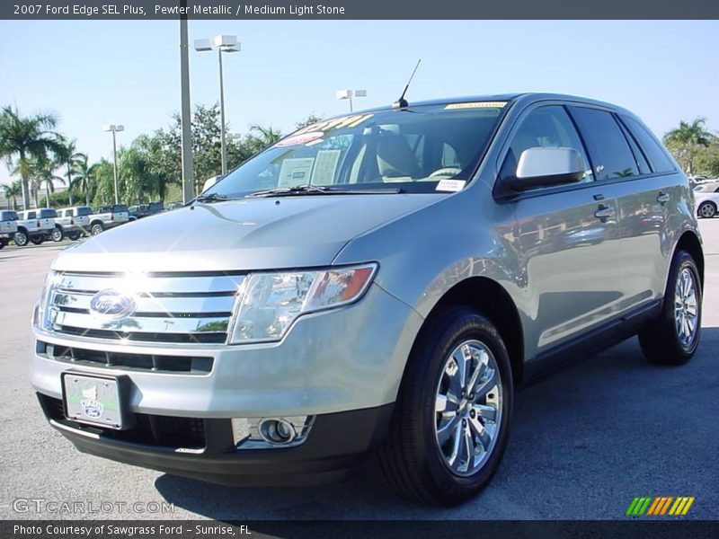 Pewter Metallic / Medium Light Stone 2007 Ford Edge SEL Plus
