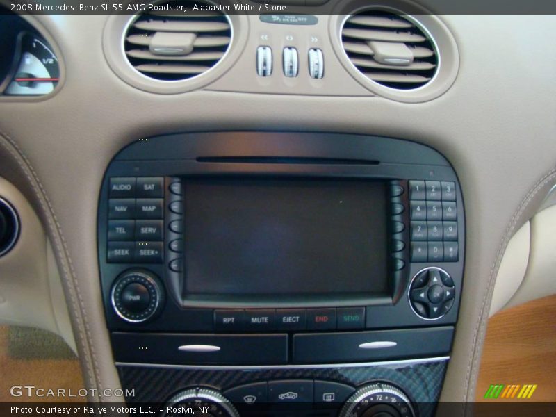 Alabaster White / Stone 2008 Mercedes-Benz SL 55 AMG Roadster