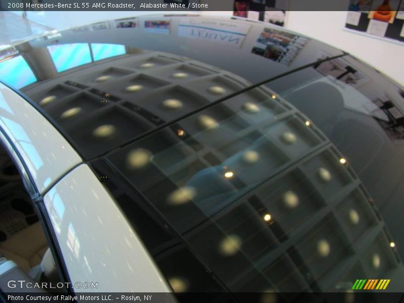Alabaster White / Stone 2008 Mercedes-Benz SL 55 AMG Roadster