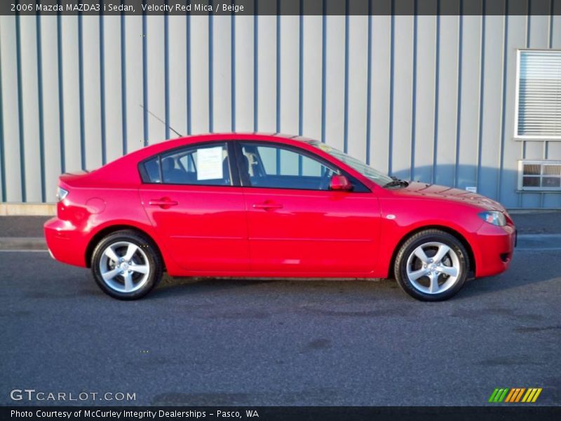 Velocity Red Mica / Beige 2006 Mazda MAZDA3 i Sedan