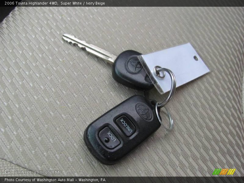 Super White / Ivory Beige 2006 Toyota Highlander 4WD
