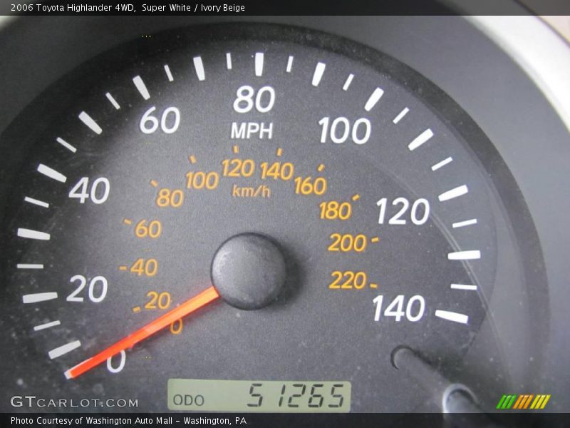 Super White / Ivory Beige 2006 Toyota Highlander 4WD