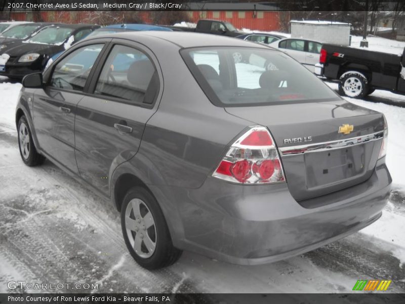 Medium Gray / Black/Gray 2007 Chevrolet Aveo LS Sedan