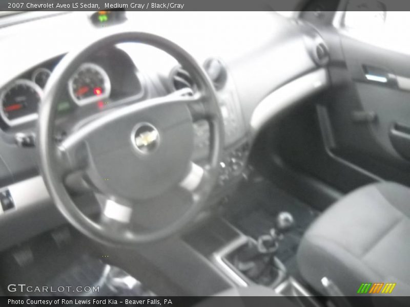 Medium Gray / Black/Gray 2007 Chevrolet Aveo LS Sedan
