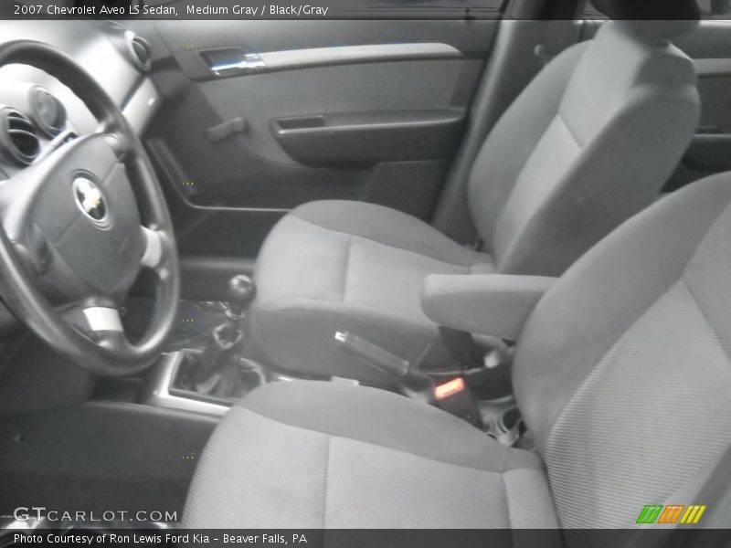 Medium Gray / Black/Gray 2007 Chevrolet Aveo LS Sedan