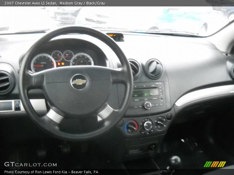 Medium Gray / Black/Gray 2007 Chevrolet Aveo LS Sedan