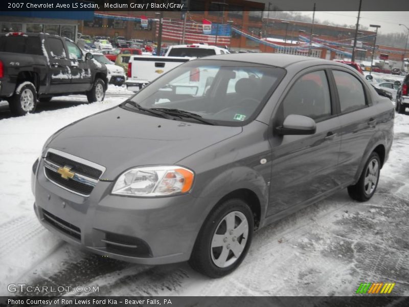 Medium Gray / Black/Gray 2007 Chevrolet Aveo LS Sedan