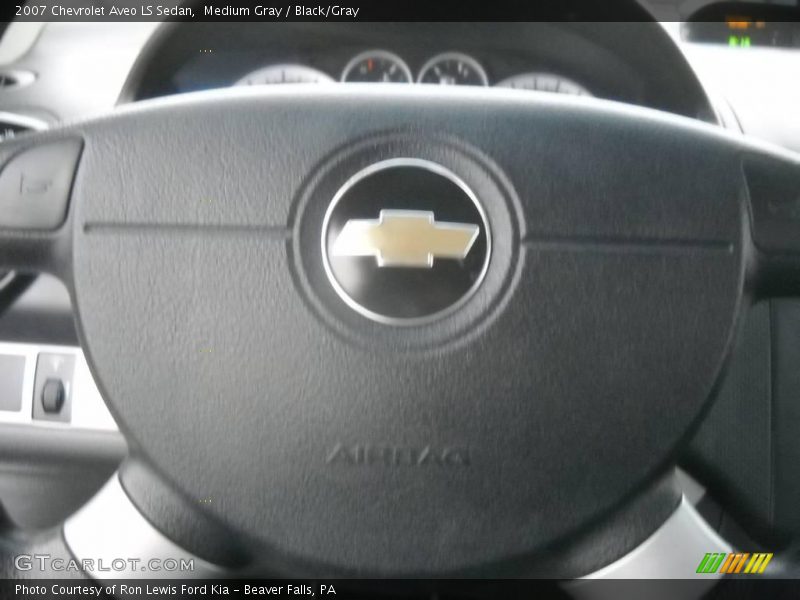 Medium Gray / Black/Gray 2007 Chevrolet Aveo LS Sedan