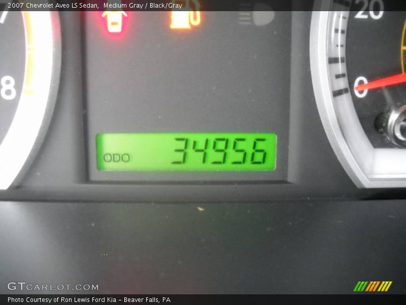 Medium Gray / Black/Gray 2007 Chevrolet Aveo LS Sedan