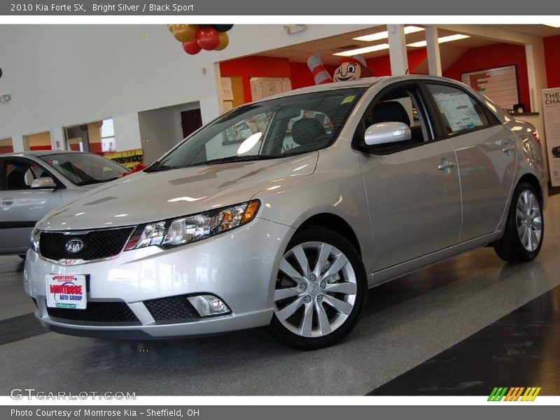 Bright Silver / Black Sport 2010 Kia Forte SX