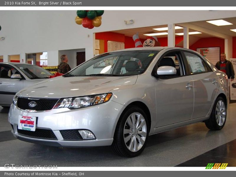 Bright Silver / Black Sport 2010 Kia Forte SX