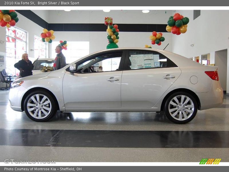 Bright Silver / Black Sport 2010 Kia Forte SX