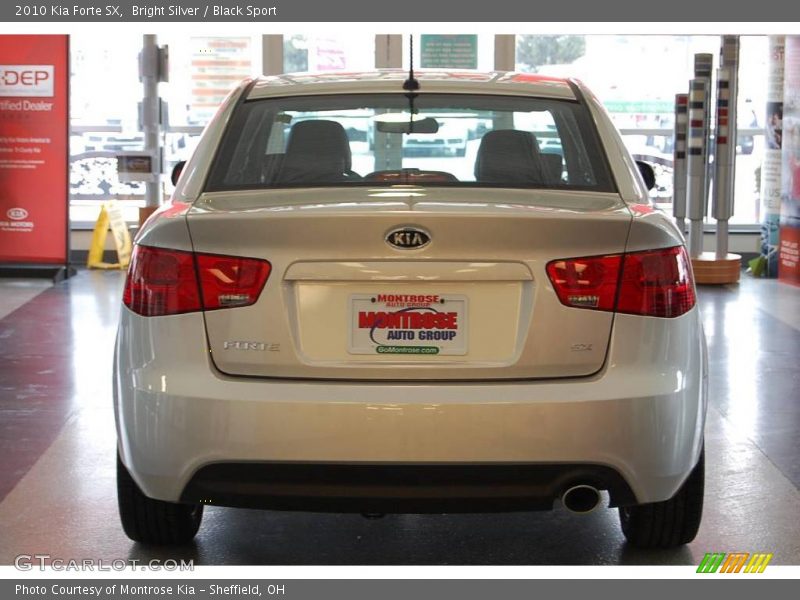 Bright Silver / Black Sport 2010 Kia Forte SX