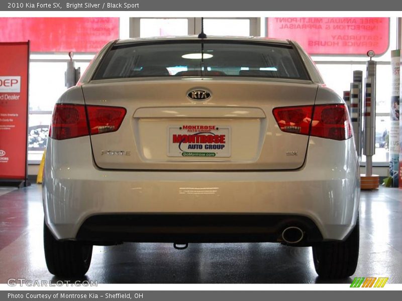 Bright Silver / Black Sport 2010 Kia Forte SX