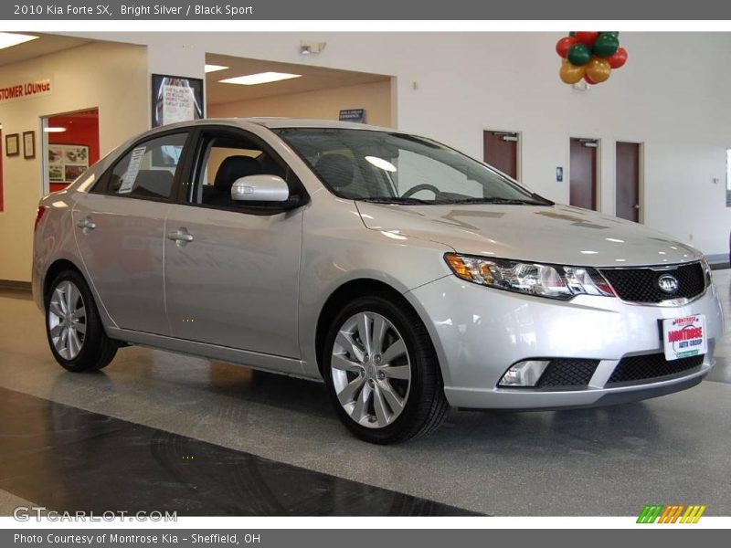 Bright Silver / Black Sport 2010 Kia Forte SX