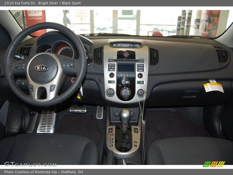 Bright Silver / Black Sport 2010 Kia Forte SX