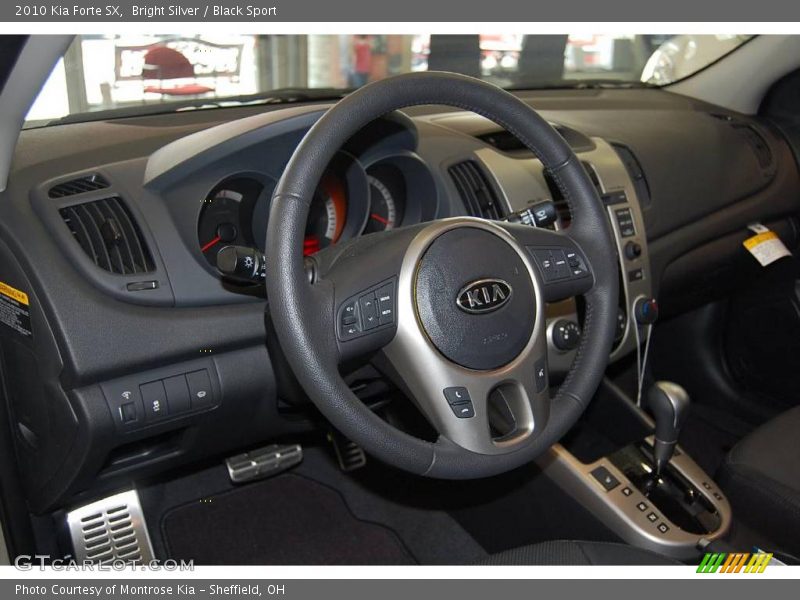 Bright Silver / Black Sport 2010 Kia Forte SX