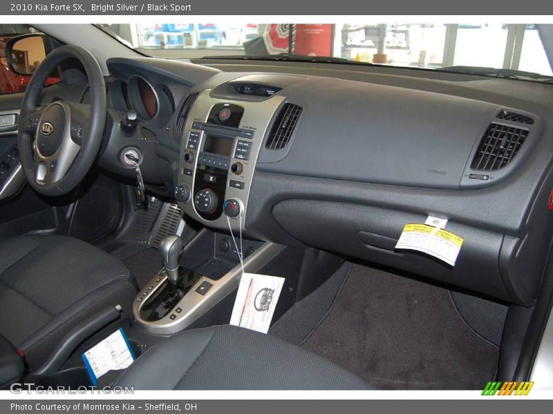 Bright Silver / Black Sport 2010 Kia Forte SX