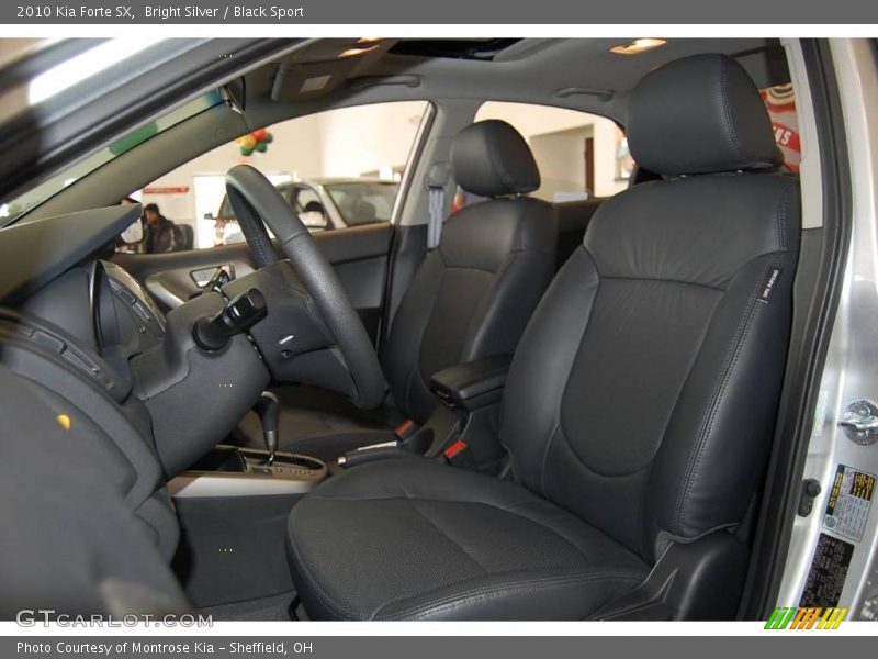 Bright Silver / Black Sport 2010 Kia Forte SX