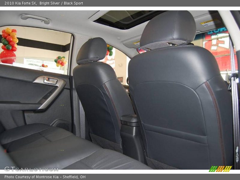 Bright Silver / Black Sport 2010 Kia Forte SX