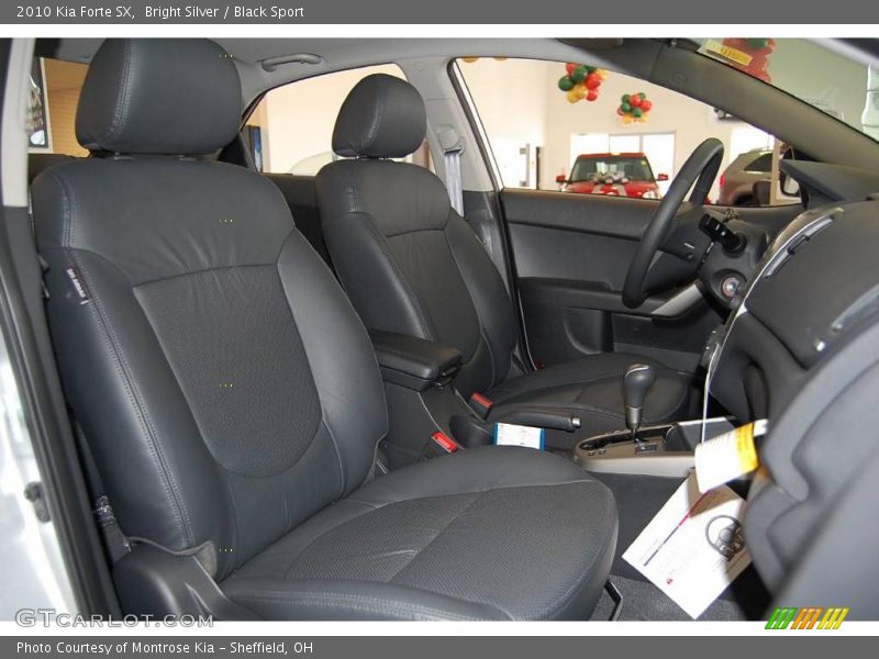 Bright Silver / Black Sport 2010 Kia Forte SX