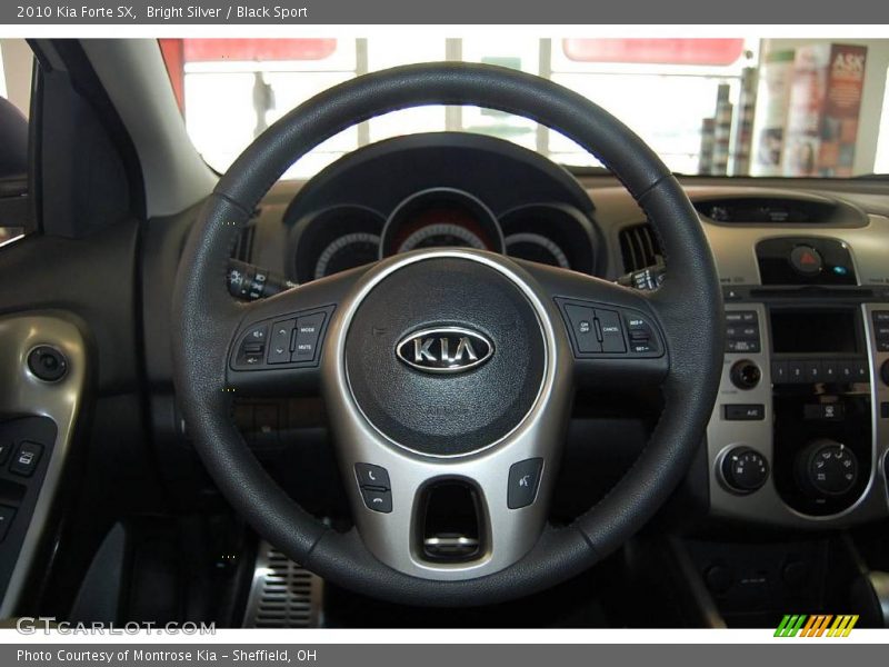 Bright Silver / Black Sport 2010 Kia Forte SX