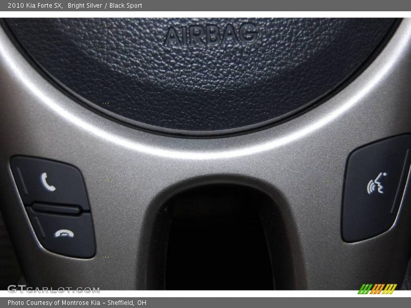 Bright Silver / Black Sport 2010 Kia Forte SX