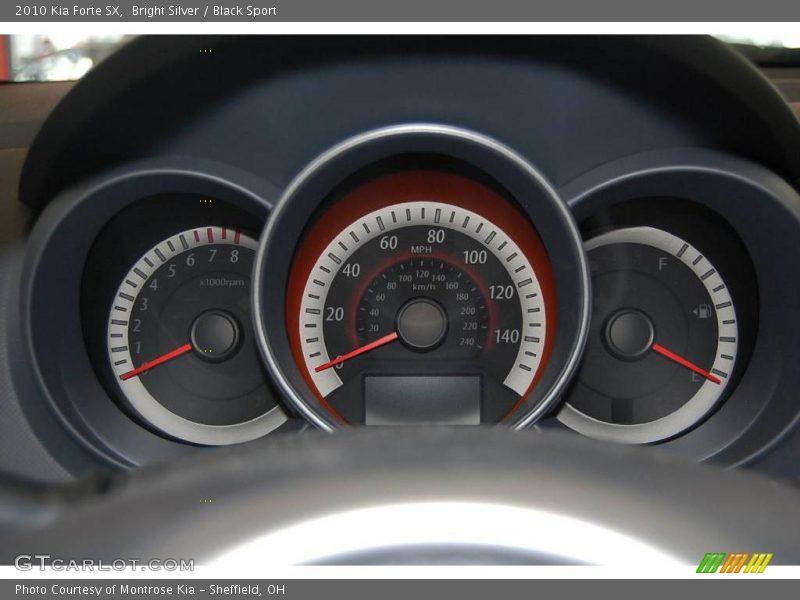 Bright Silver / Black Sport 2010 Kia Forte SX