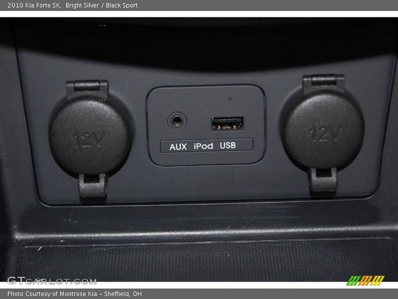 Bright Silver / Black Sport 2010 Kia Forte SX