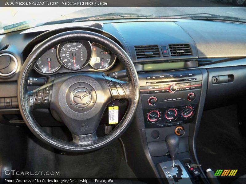 Velocity Red Mica / Beige 2006 Mazda MAZDA3 i Sedan