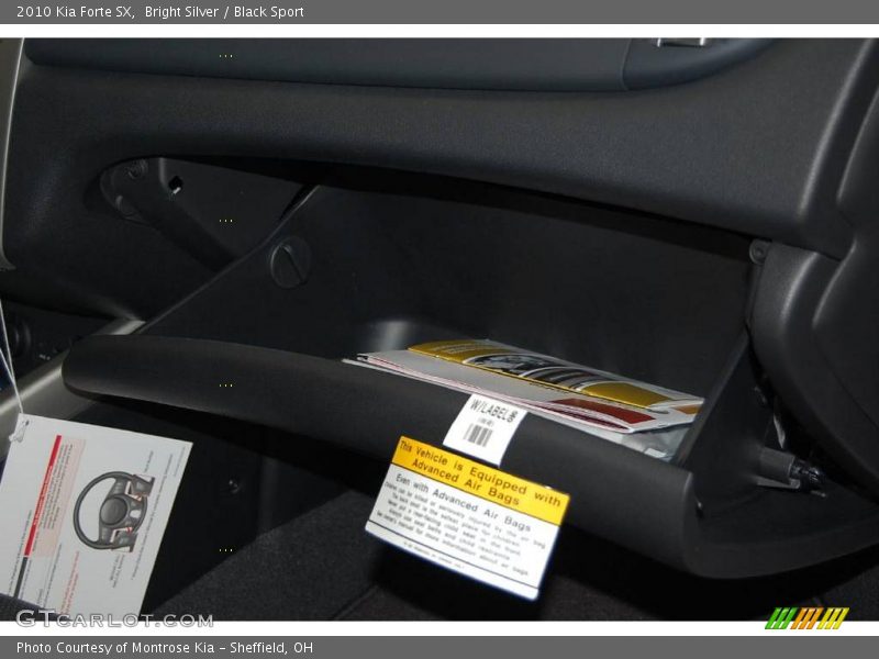 Bright Silver / Black Sport 2010 Kia Forte SX