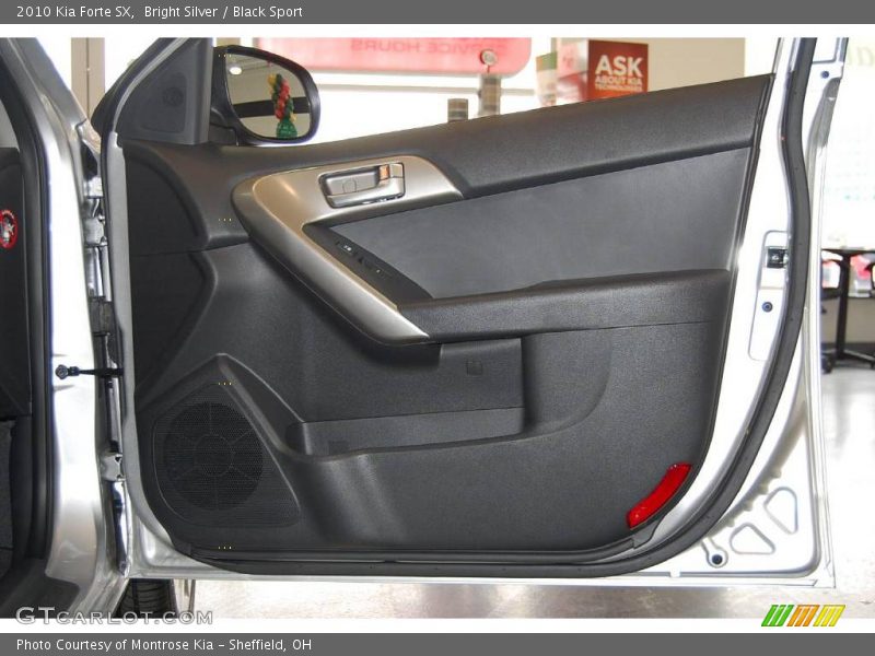 Bright Silver / Black Sport 2010 Kia Forte SX