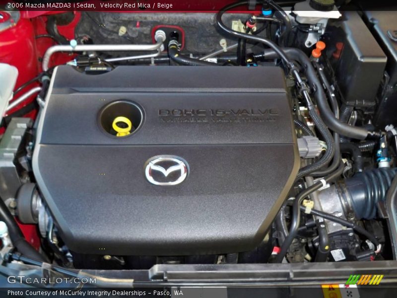 Velocity Red Mica / Beige 2006 Mazda MAZDA3 i Sedan
