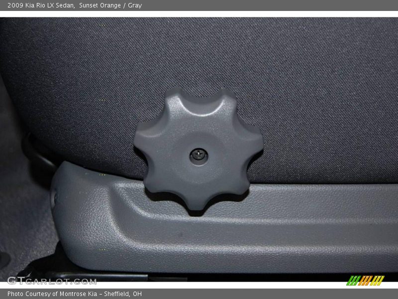 Sunset Orange / Gray 2009 Kia Rio LX Sedan