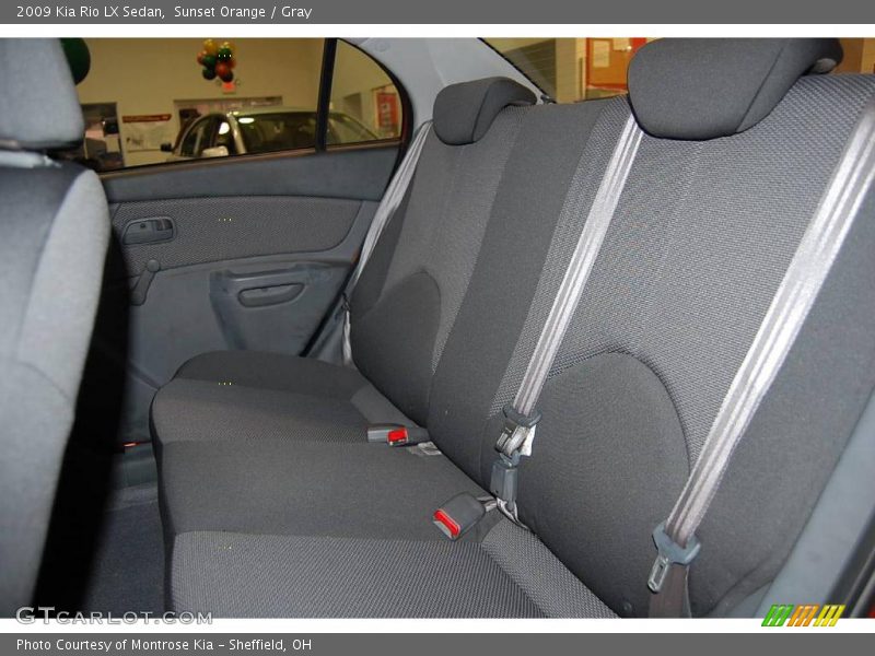 Sunset Orange / Gray 2009 Kia Rio LX Sedan