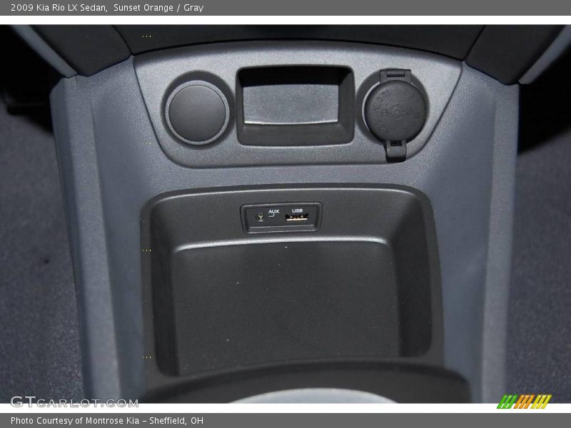 Sunset Orange / Gray 2009 Kia Rio LX Sedan
