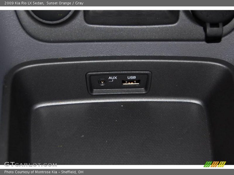 Sunset Orange / Gray 2009 Kia Rio LX Sedan