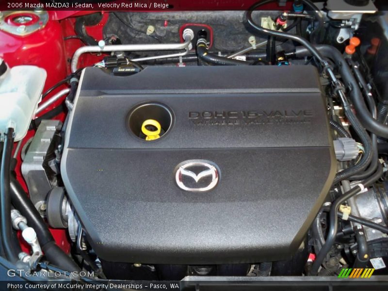 Velocity Red Mica / Beige 2006 Mazda MAZDA3 i Sedan