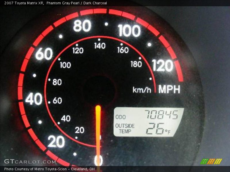 Phantom Gray Pearl / Dark Charcoal 2007 Toyota Matrix XR
