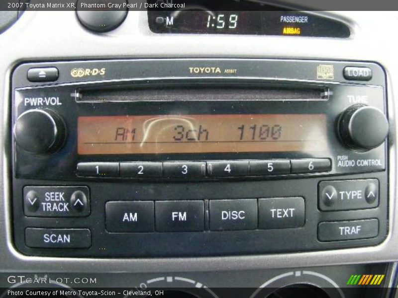 Phantom Gray Pearl / Dark Charcoal 2007 Toyota Matrix XR