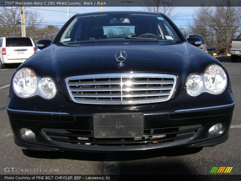 Black / Black 2007 Mercedes-Benz C 280 4Matic Luxury