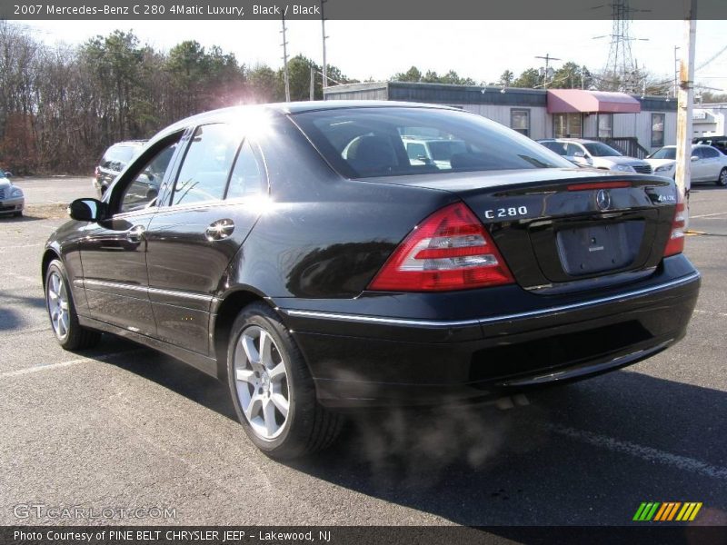 Black / Black 2007 Mercedes-Benz C 280 4Matic Luxury