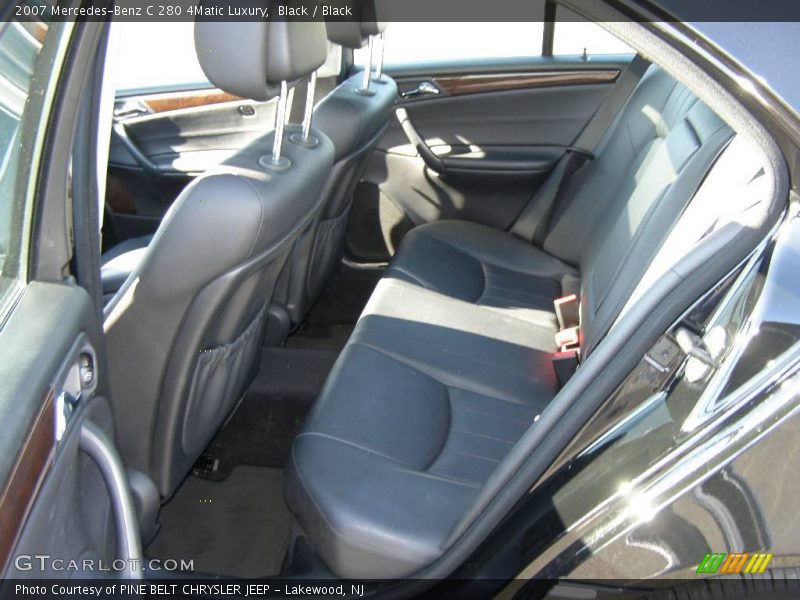 Black / Black 2007 Mercedes-Benz C 280 4Matic Luxury
