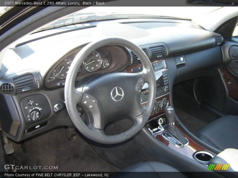 Black / Black 2007 Mercedes-Benz C 280 4Matic Luxury