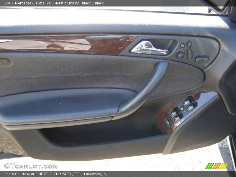 Black / Black 2007 Mercedes-Benz C 280 4Matic Luxury