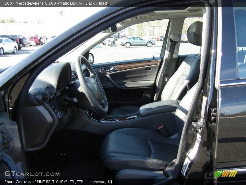 Black / Black 2007 Mercedes-Benz C 280 4Matic Luxury