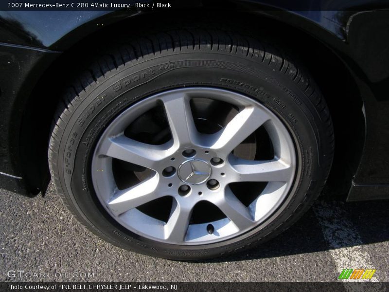 Black / Black 2007 Mercedes-Benz C 280 4Matic Luxury