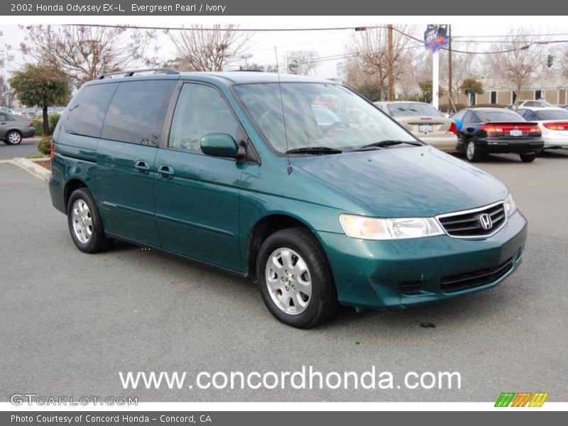 Evergreen Pearl / Ivory 2002 Honda Odyssey EX-L